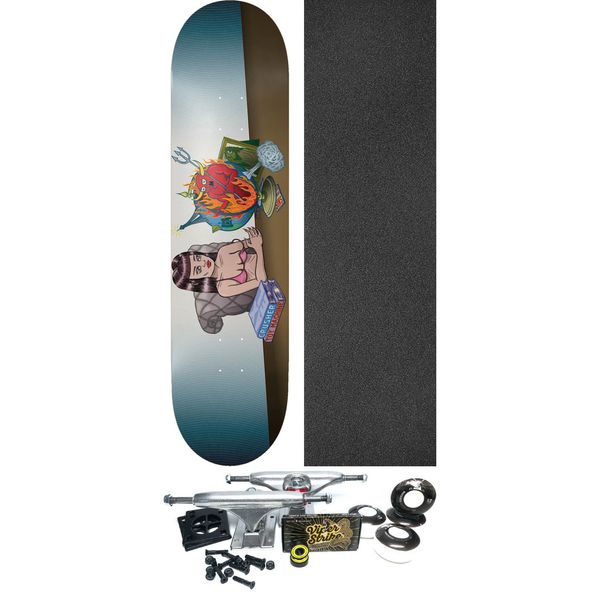 Toy Machine Skateboards Axel Cruysberghs Globe Skateboard Deck - 8.38" x 31.75" - Complete Skateboard Bundle